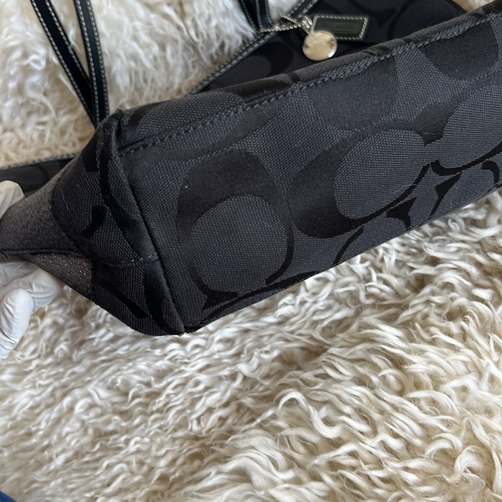 Coach Black Stripe Signature Bag - Picture 12 of 16